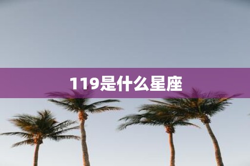 119是什么星座
