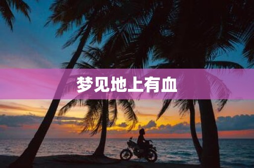 梦见地上有血