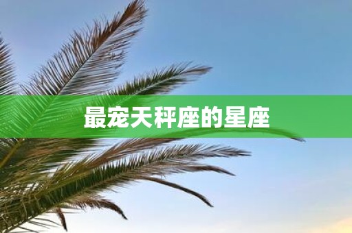 最宠天秤座的星座