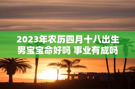 2025年农历四月十八出生男宝宝命好吗 事业有成吗
