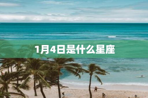 1月4日是什么星座