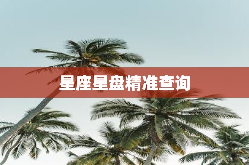 星座星盘精准查询