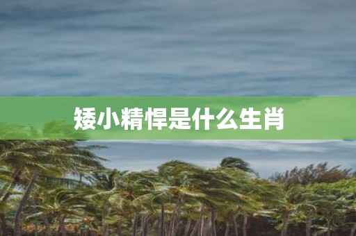 矮小精悍是什么生肖