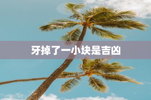 牙掉了一小块是吉凶