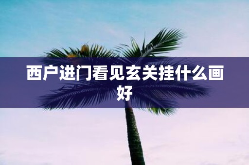 西户进门看见玄关挂什么画好