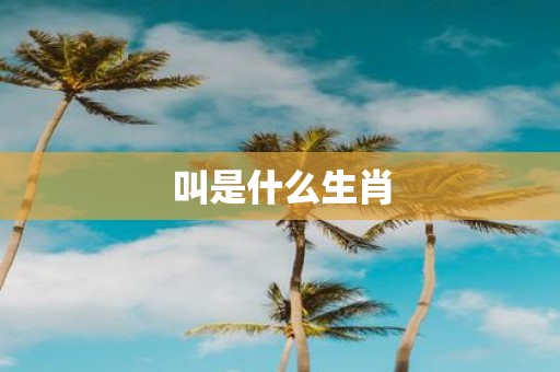 叫是什么生肖