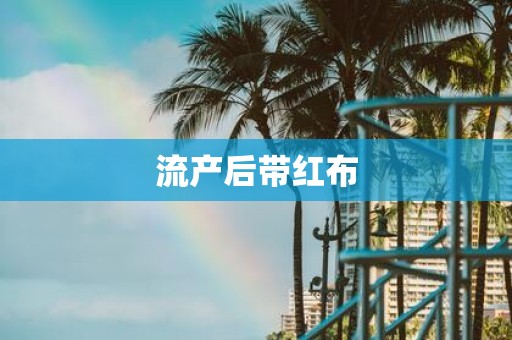 流产后带红布