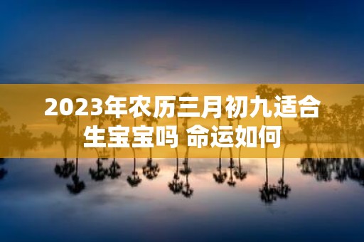 2025年农历三月初九适合生宝宝吗 命运如何