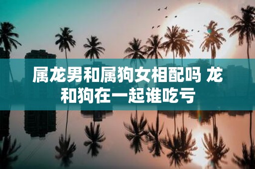 属龙男和属狗女相配吗 龙和狗在一起谁吃亏