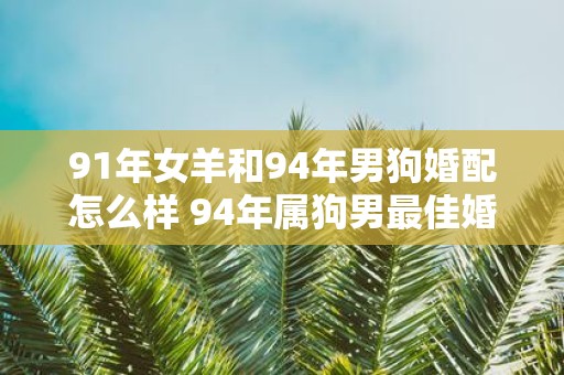 91年女羊和94年男狗婚配怎么样 94年属狗男最佳婚配