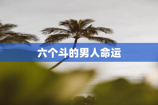 六个斗的男人命运