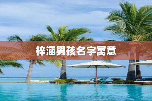 梓涵男孩名字寓意