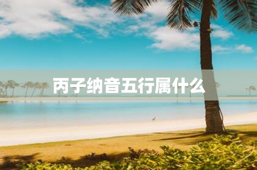丙子纳音五行属什么