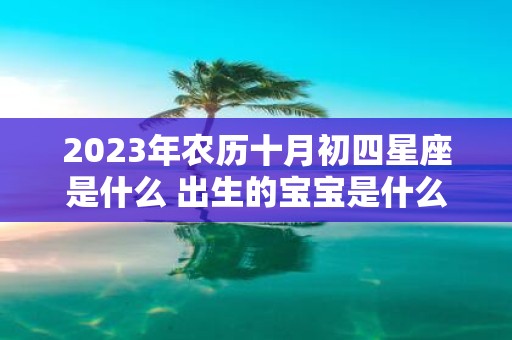2025年农历十月初四星座是什么 出生的宝宝是什么命