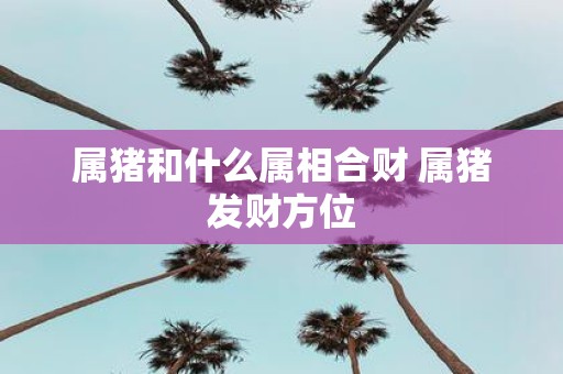 属猪和什么属相合财 属猪发财方位