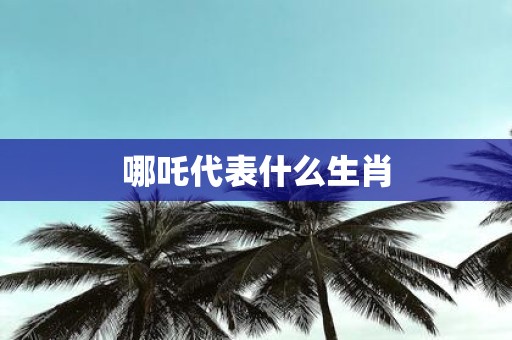 哪吒代表什么生肖