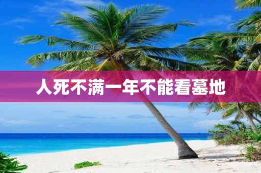 人死不满一年不能看墓地
