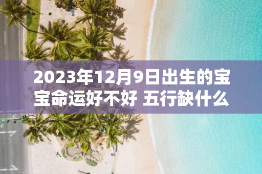 2025年12月9日出生的宝宝命运好不好 五行缺什么