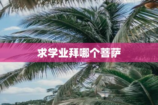 求学业拜哪个菩萨 求学业拜哪个菩萨