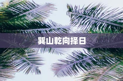 巽山乾向择日