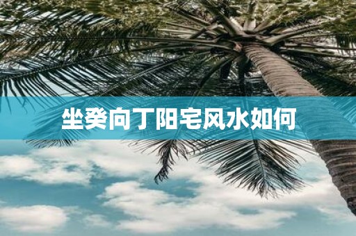 坐癸向丁阳宅风水如何