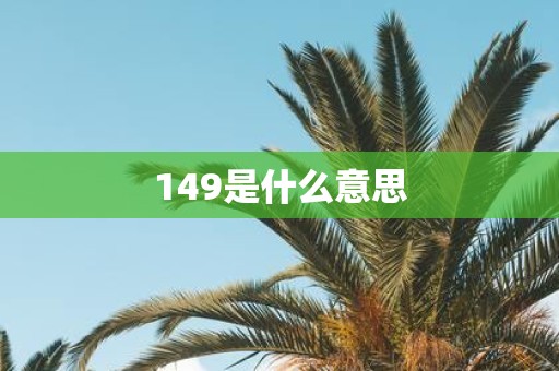 149是什么意思