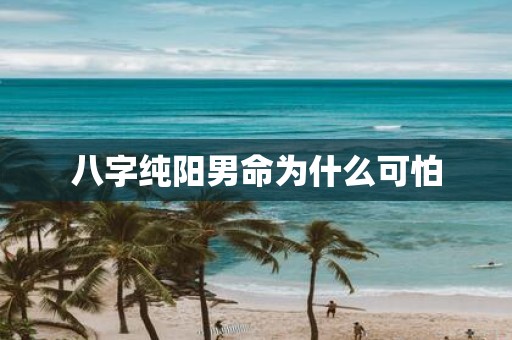 八字纯阳男命为什么可怕