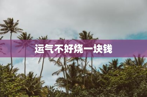 运气不好烧一块钱