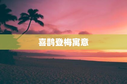 喜鹊登梅寓意