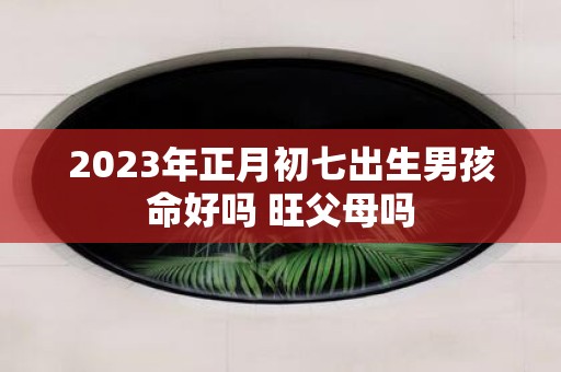 2025年正月初七出生男孩命好吗 旺父母吗