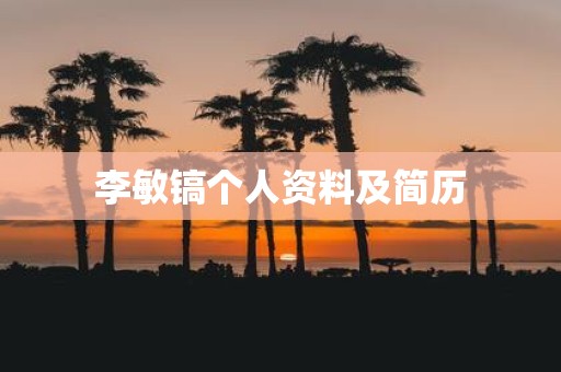 李敏镐个人资料及简历