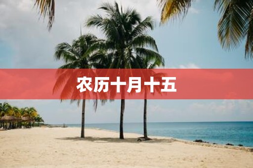 农历十月十五