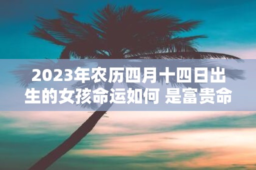 2025年农历四月十四日出生的女孩命运如何 是富贵命吗