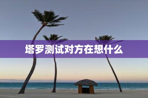 塔罗测试对方在想什么
