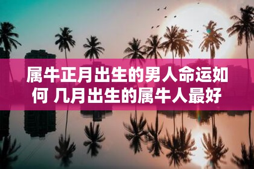 属牛正月出生的男人命运如何 几月出生的属牛人最好