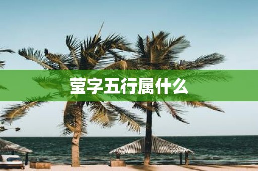 莹字五行属什么