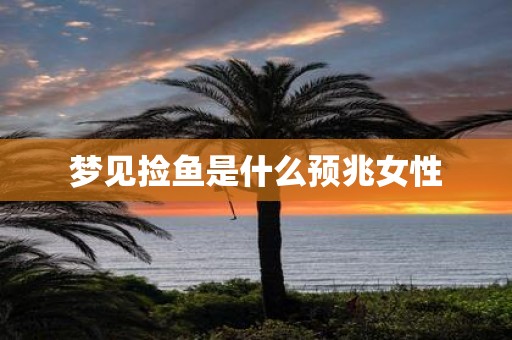 梦见捡鱼是什么预兆女性