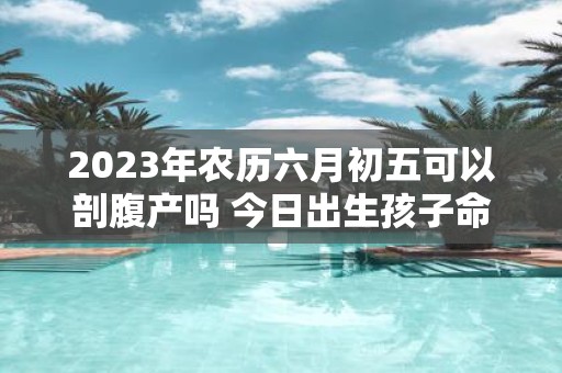 2025年农历六月初五可以剖腹产吗 今日出生孩子命运