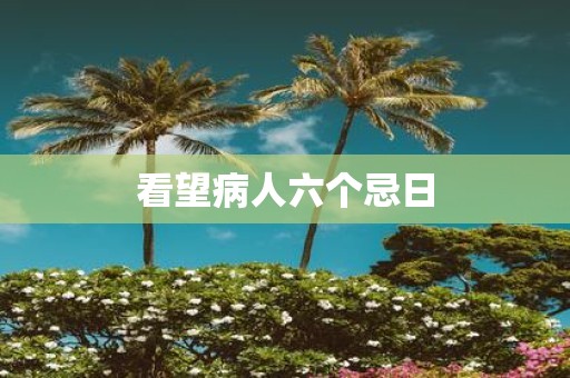 看望病人六个忌日