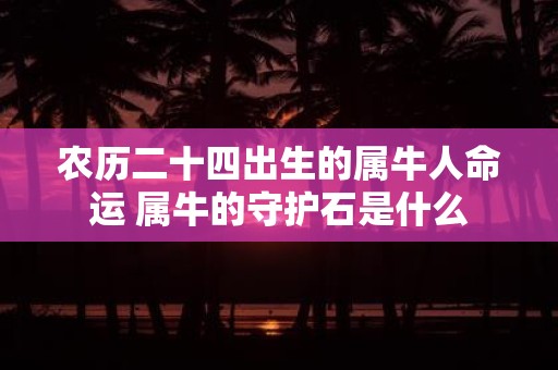农历二十四出生的属牛人命运 属牛的守护石是什么