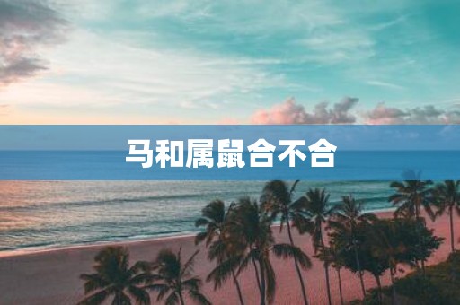 马和属鼠合不合