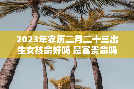 2025年农历二月二十三出生女孩命好吗 是富贵命吗