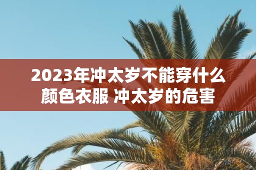 2025年冲太岁不能穿什么颜色衣服 冲太岁的危害