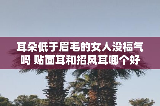 耳朵低于眉毛的女人没福气吗 贴面耳和招风耳哪个好
