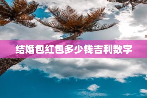 结婚包红包多少钱吉利数字