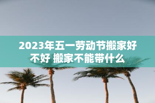 2025年五一劳动节搬家好不好 搬家不能带什么