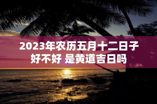 2025年农历五月十二日子好不好 是黄道吉日吗