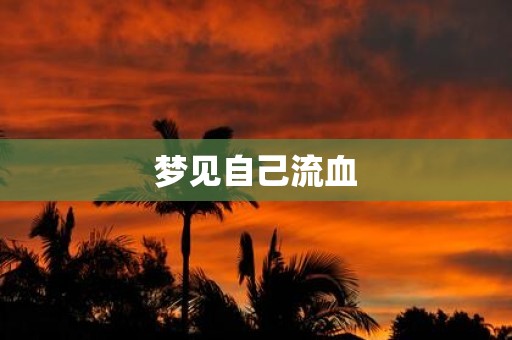梦见自己流血