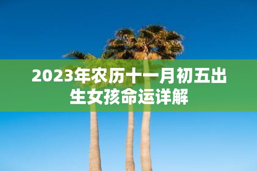 2025年农历十一月初五出生女孩命运详解