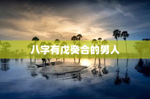 八字有戊癸合的男人